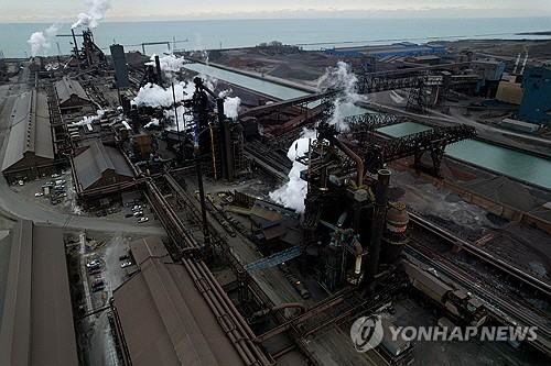 미국 인디애나주의 US스틸 제철소. 연합뉴스